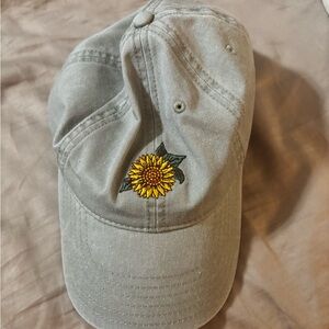 Sunflower Embroidered Cap
